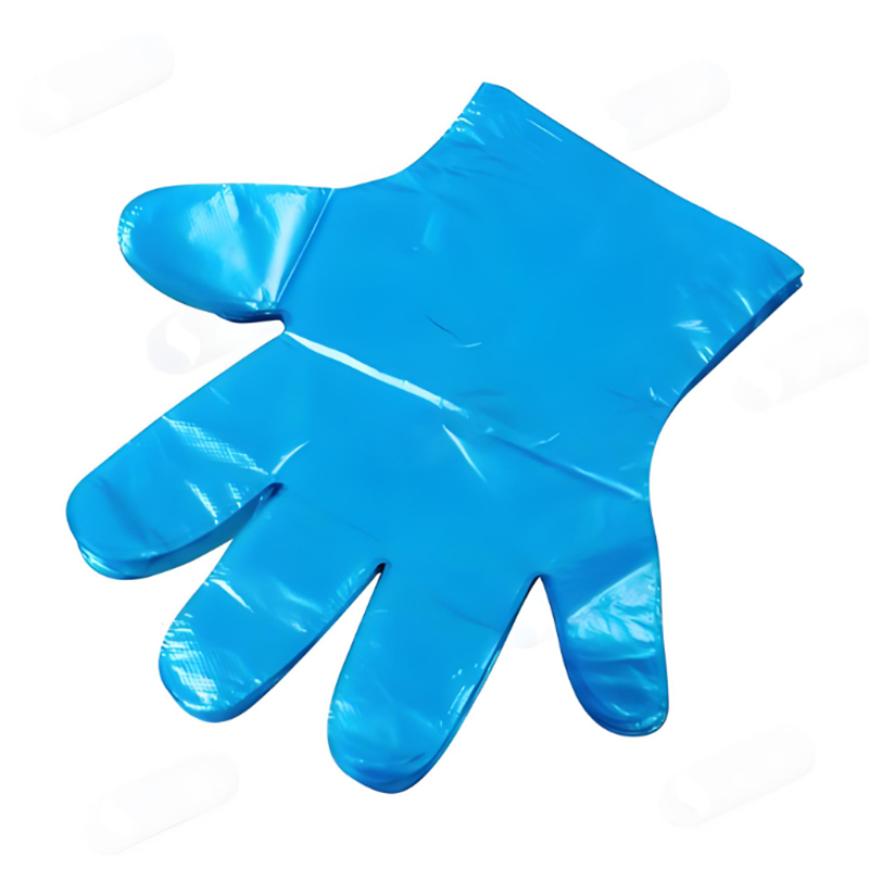 Antibakterielle, syre- og alkalibestandige blå HDPE-hansker Antibakterielle, syre- og alkalibestandige blå HDPE-hansker